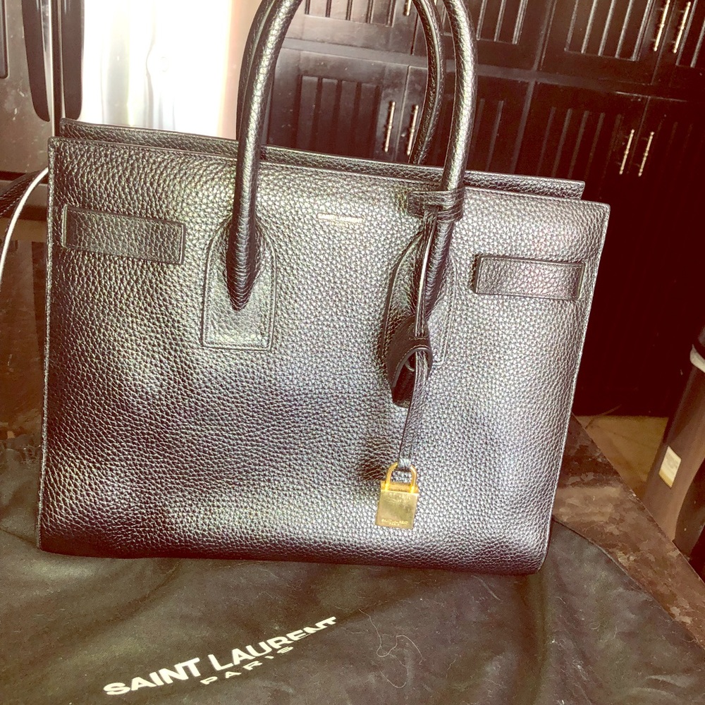 Saint Laurent Sac De Jour Mini leather tote